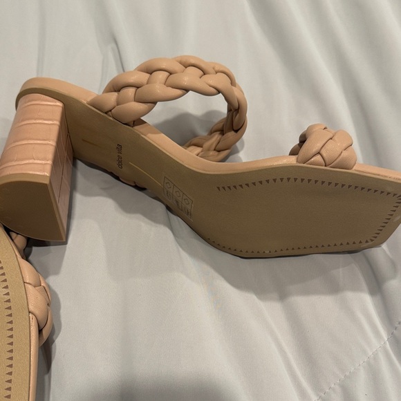 Dolce Vita Nude Braided Heeled Sandals Size 9 NEW WITHOUT BOX - Picture 5 of 7